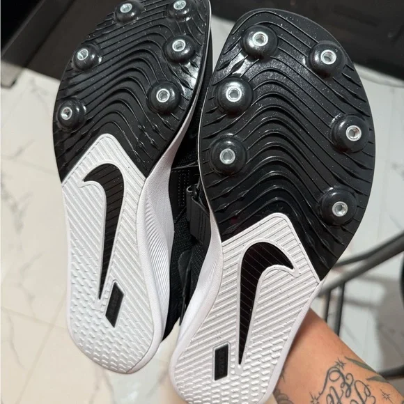 Nike Rival Jump High Jump Track & Field Athletic Spikes Men 8 Women 6.5 Black - Picture 3 of 6